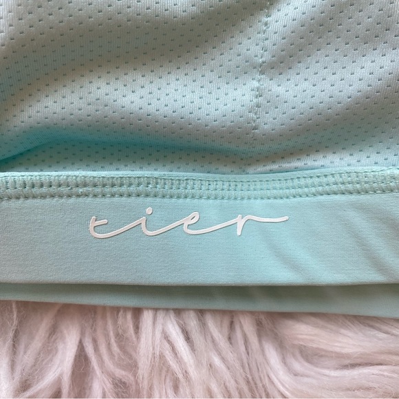 Tier Active Lush Sports Bra Medium Support Open Back Women’s Size XXL Glacier - Picture 11 of 11